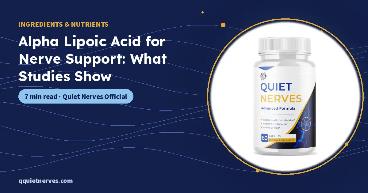Alpha Lipoic Acid for Nerve Support: What Studies Show