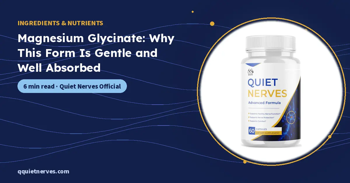 Magnesium Glycinate: Why This Form Is Gentle and Well Absorbed