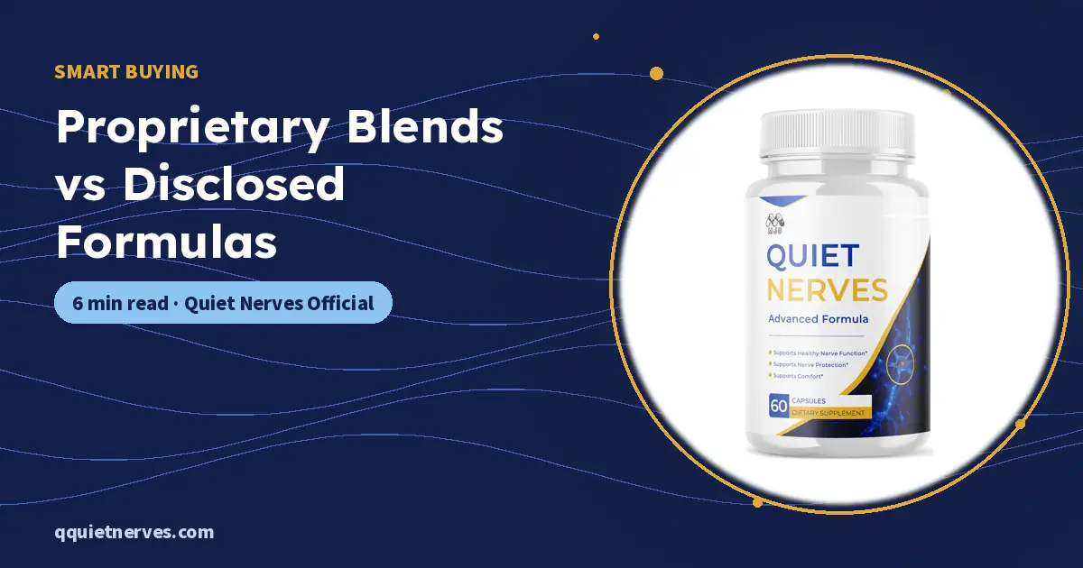 Proprietary Blends vs Disclosed Formulas