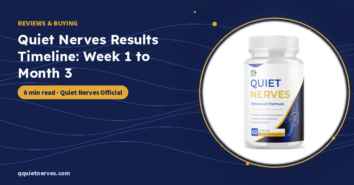Quiet Nerves Results Timeline: Week 1 to Month 3