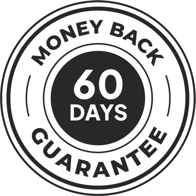 60 days money back guarantee seal